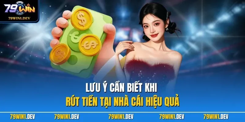 Lưu ý cần biết khi rút tiền tại nhà cái hiệu quả