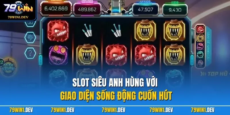 Slot siêu anh hùng với giao diện sống động cuốn hút